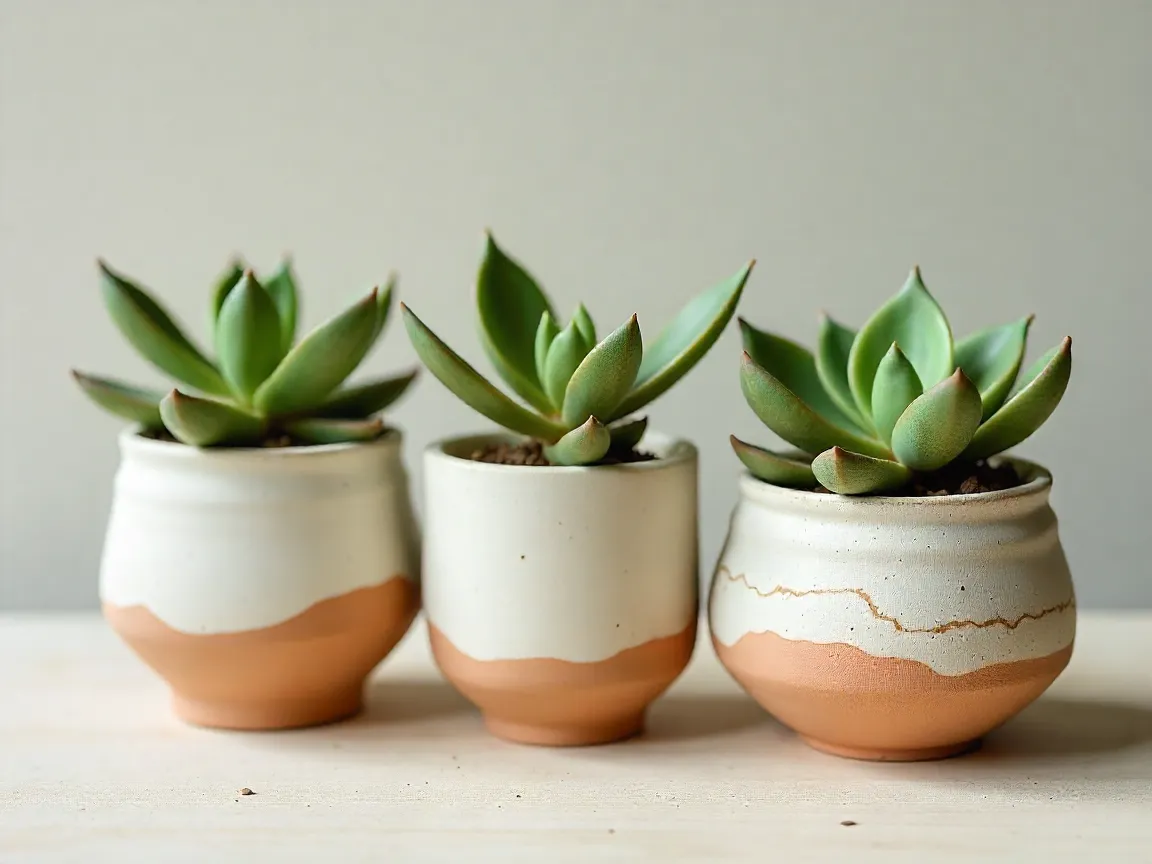 Handcrafted ceramic planter collection